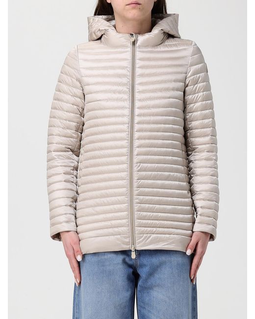 Save The Duck Natural Alima Hooded Nylon Puffer Jacket