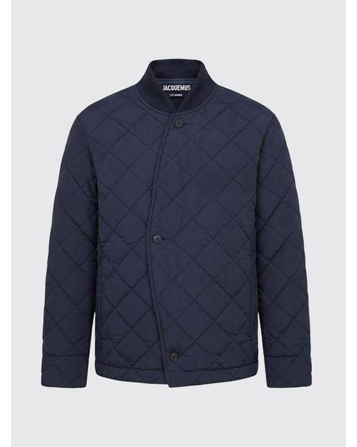 Jacquemus Blue Double-Breasted Puffer Jacket for men