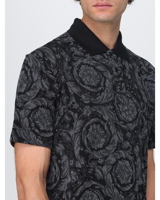Versace Black Polo Shirt for men