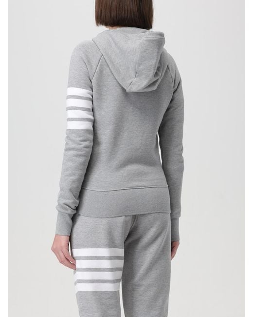 Sudadera De Punto Con Cremallera Thom Browne de color Gray