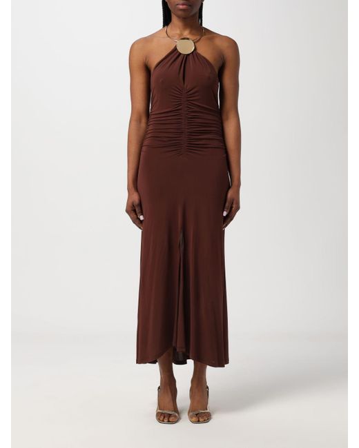 SIMONA CORSELLINI Brown Dress