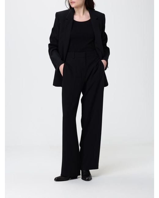 Isabel Marant Black Classic Silk Blend Trousers