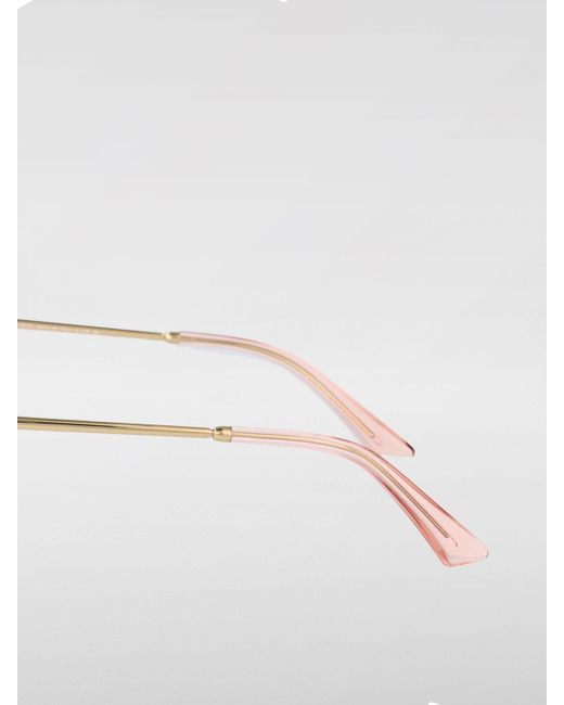 Jimmy Choo Pink 0Jc4005Hb Metal Sunglasses With Rhinestones