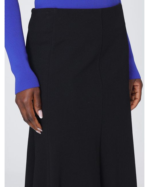Jil Sander Blue Viscose Blend Skirt