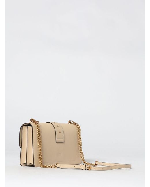 Pinko Natural Love One Classic Leather Bag
