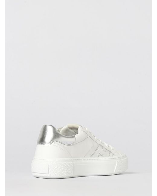 Hogan Natural Crosswind Leather Sneakers