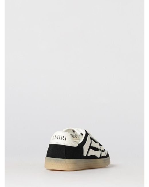 Amiri White Pacific Bones Suede Sneakers