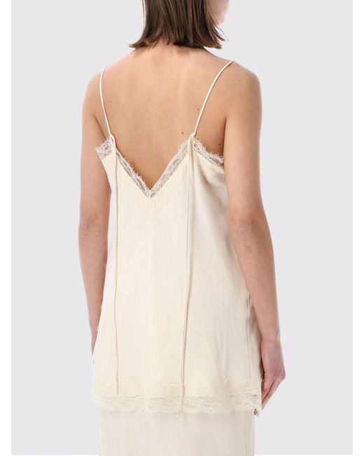 Rohe White Silk Blend And Lace Top
