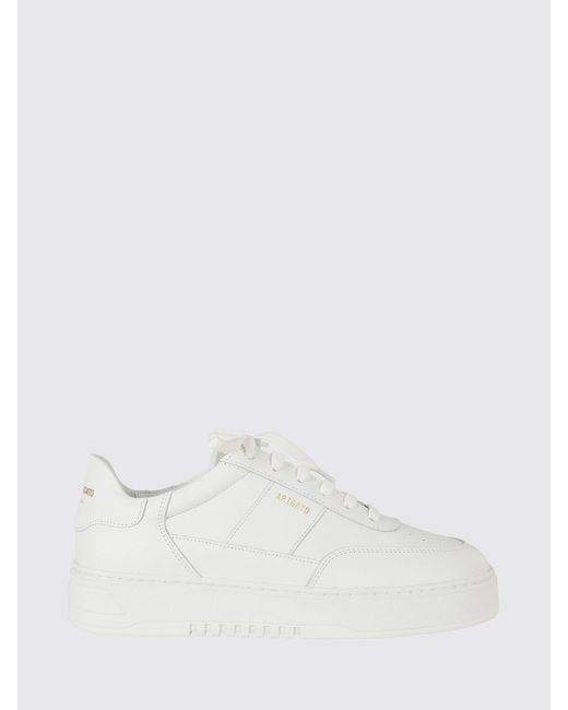 Axel Arigato White Orbit Vintage Calfskin Leather Trainers With Perforated Toe for men