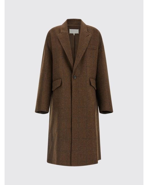 Maison Margiela Brown Long Single-Breasted Coat