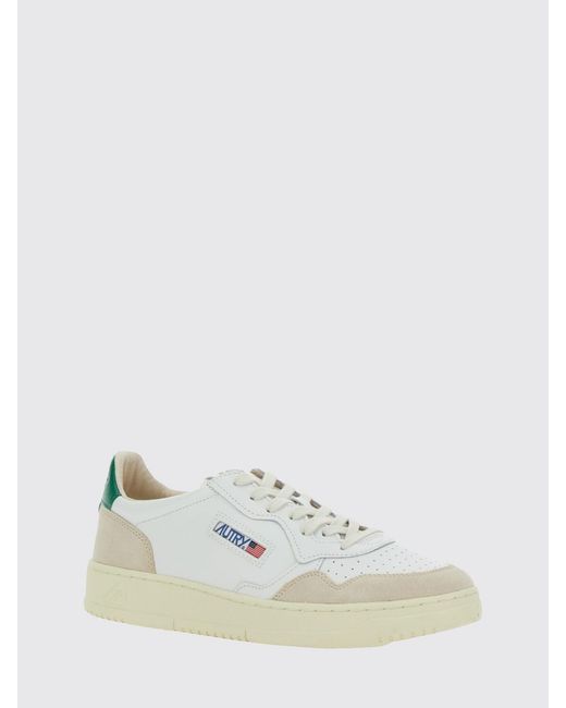 Autry White Medalist Low Trainers for men