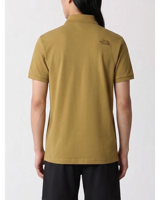 The North Face Green Essential Short-Sleeve Cotton Polo Shirt With Embroidered Logo for men