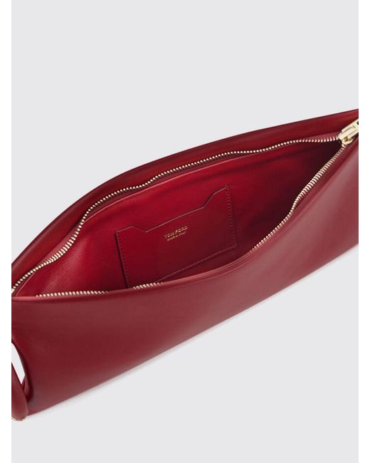 Tom Ford Red Aura Leather Clutch