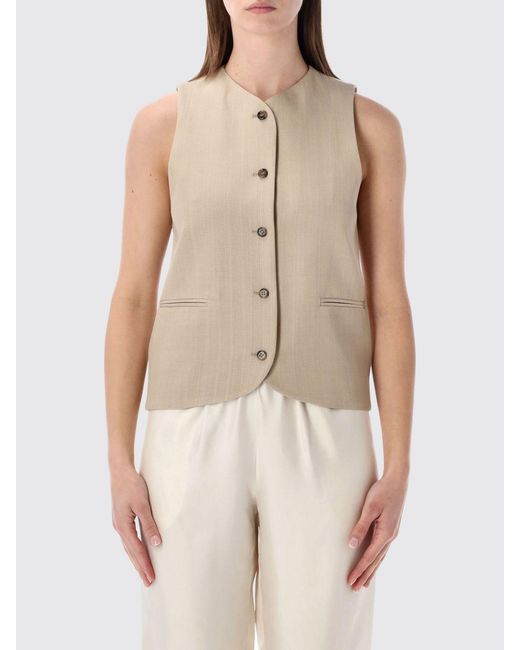 Loulou de Saison Natural Virgin Wool And Viscose Vest