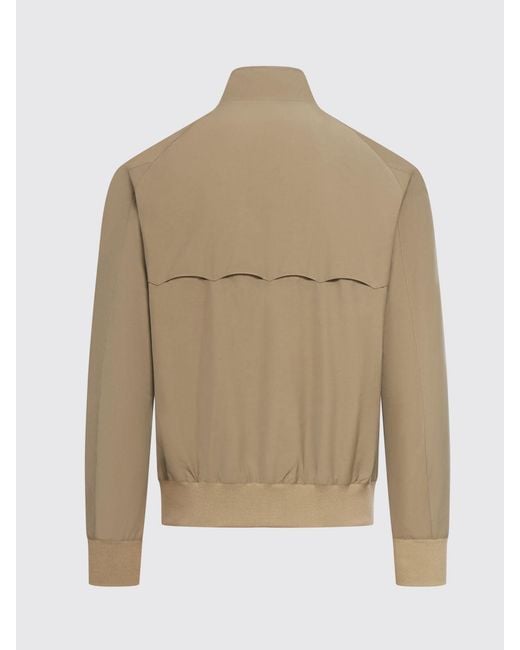 Baracuta Natural Cotton Blend Bomber Jacket for men