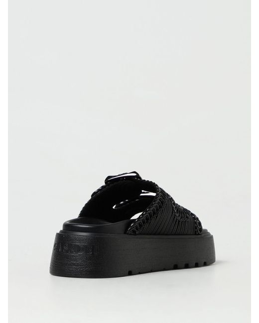 Sandales plates Casadei en coloris Black