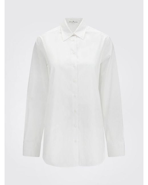 Ermanno Scervino White Classic Cotton Poplin Shirt