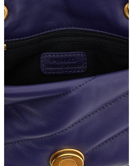 Pinko Blue Baby Love Bag Puff Matelassé Nappa Bag