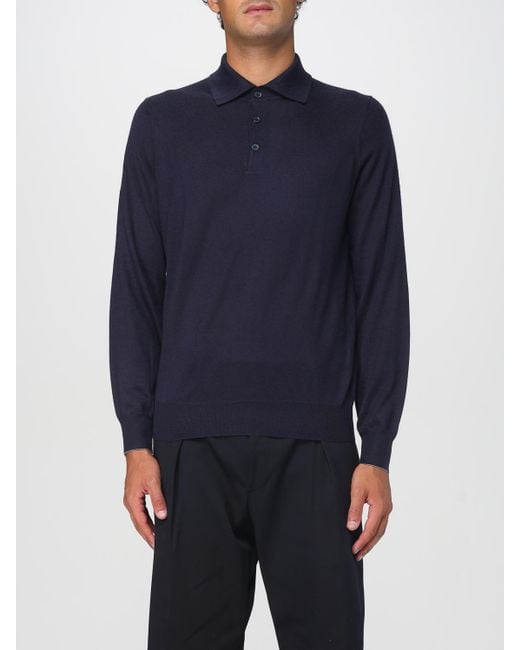 Brunello Cucinelli Polo Herren in Blue für Herren