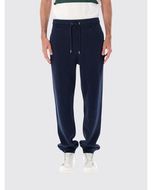 J.W. Anderson Blue Cotton Jogging Trousers With Elasticated Waist for men