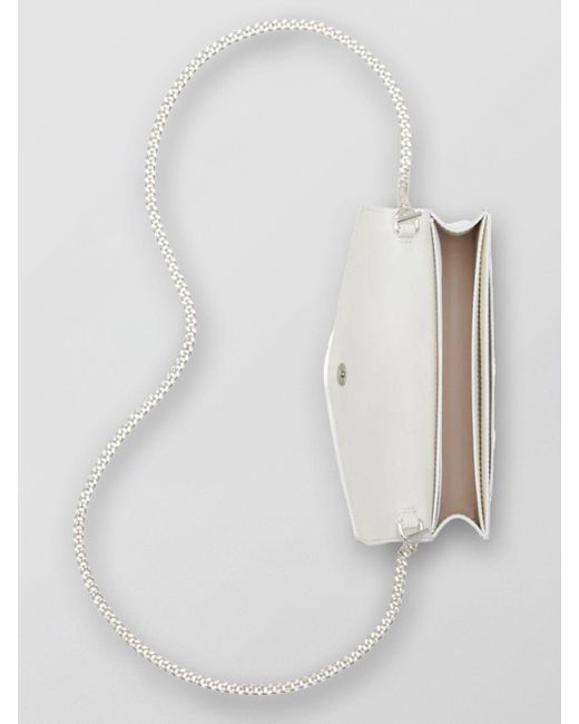 Borsa wallet The Double J in pelle saffiano di Marc Jacobs in White
