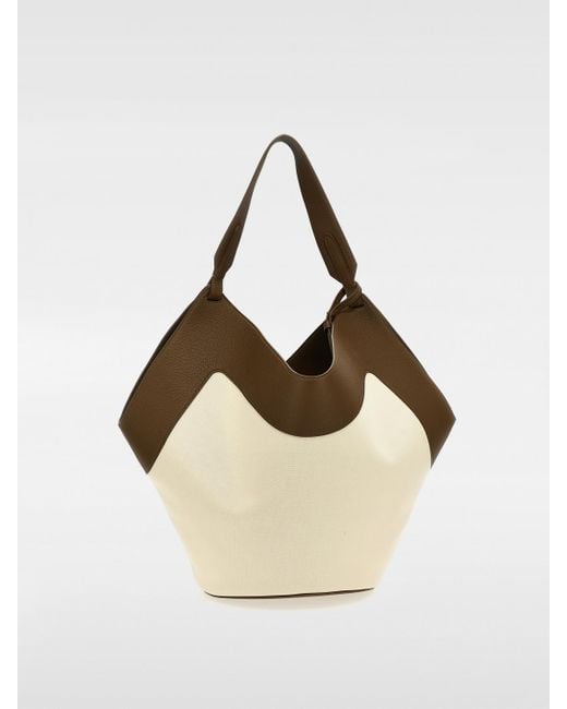 Borsa Medium Lotus di Khaite in Natural