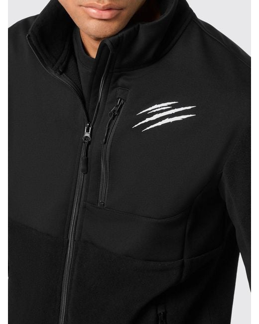 Philipp Plein Black Fleece Jacket for men