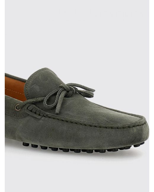 Tod's Green Gommino Driver Suede Loafers for men