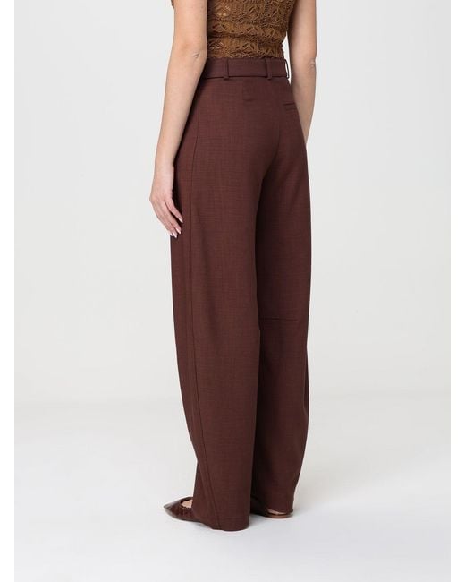 Pinko Brown Lexy Wide-Leg Trousers