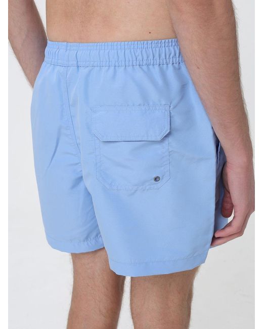 Brooksfield Blue Nylon Swim Shorts for men