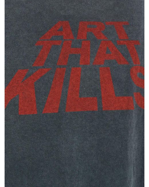 GALLERY DEPT. Gray Relaxed Fit Graphic Print Cotton T-Shirt for men