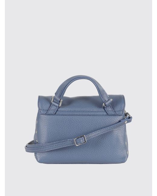 Borsa A Mano Postina Baby di Zanellato in Blue