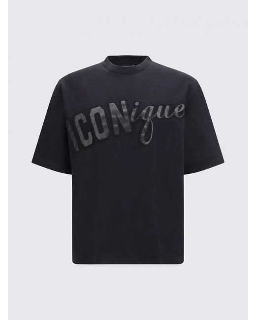 DSquared² Black Icon Cotton T-Shirt for men