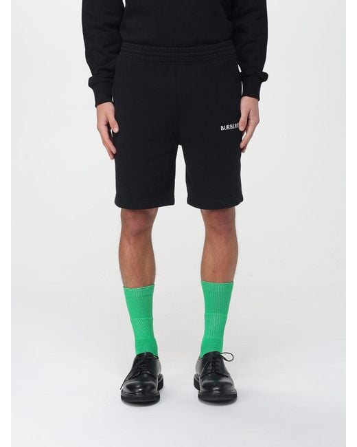 Burberry Black Cotton Shorts for men