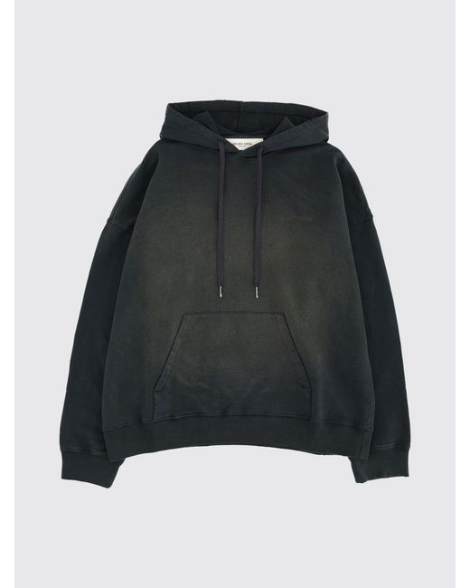Golden Goose Deluxe Brand Gray Cotton Hooded Sweatshirt for men