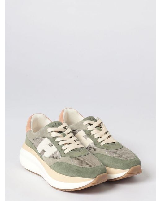 Hogan White Maxi I Active Suede And Mesh Sneakers