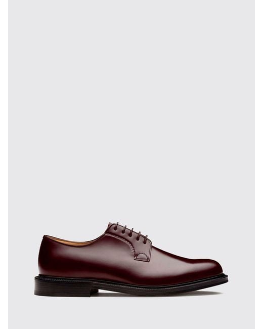 Church's Brown Brushed Leather Derby Shoes for men