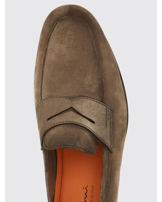 Santoni Multicolor Carlos Suede Loafers for men