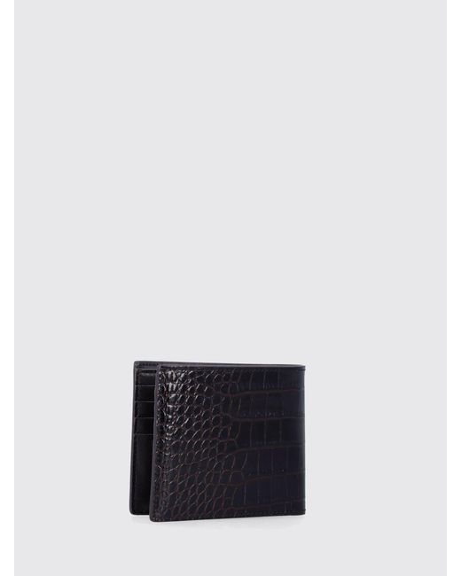 Tom Ford White Crocodile Print Leather Wallet for men