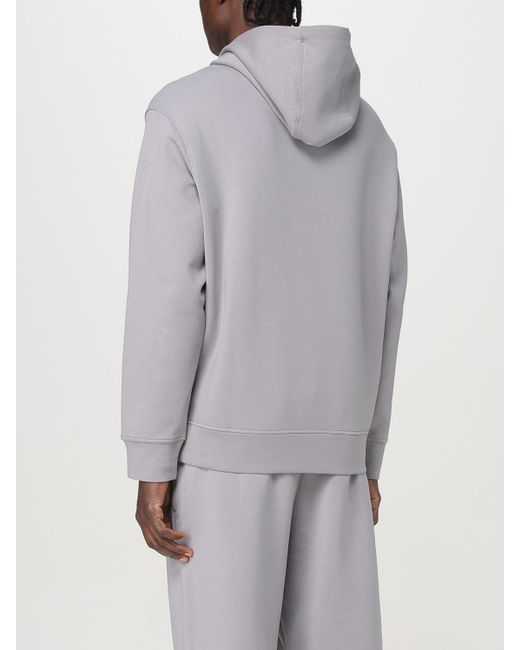 Felpa Con Cappuccio di Emporio Armani in Gray da Uomo