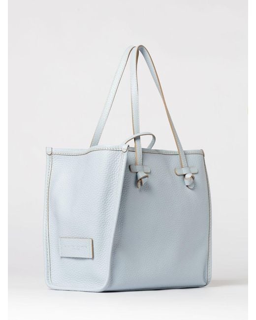 Gianni Chiarini Blue Marcella Hammered Leather Bag