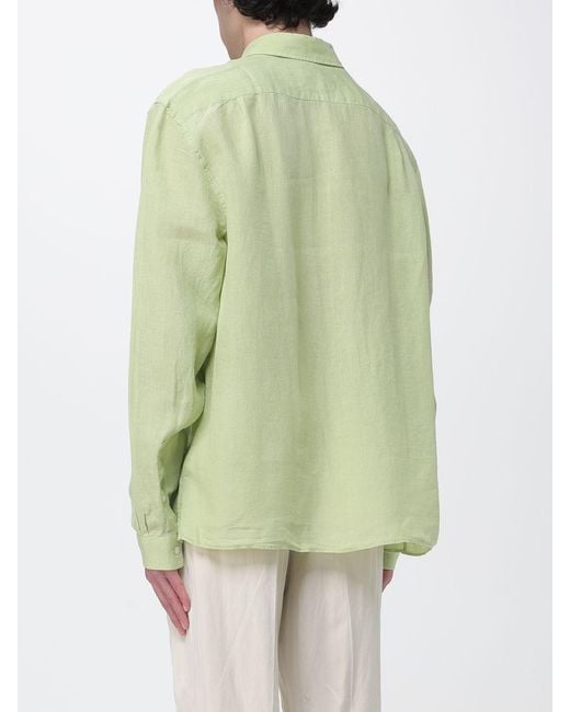 Lacoste Green Linen Shirt for men