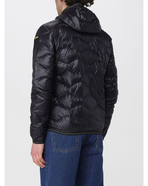Blauer Blue Quilted Padded Nylon Down Jacket for men