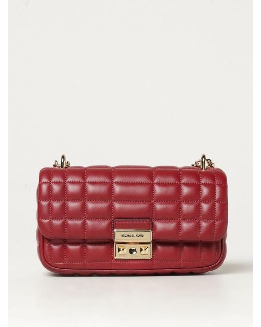 Michael kors red shoulder bag sale