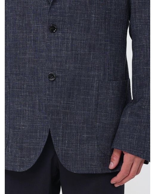 Lardini Blue Single-Breasted Blazer for men