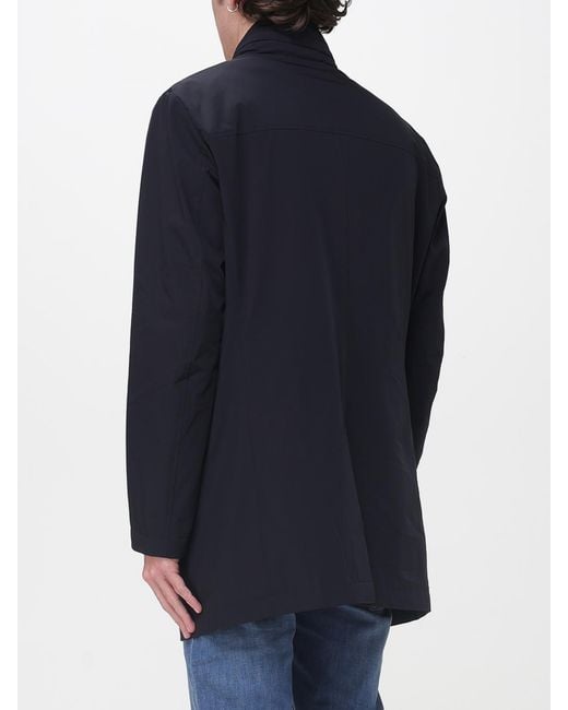 Moorer Blue Hektor-Kn Raincoat for men