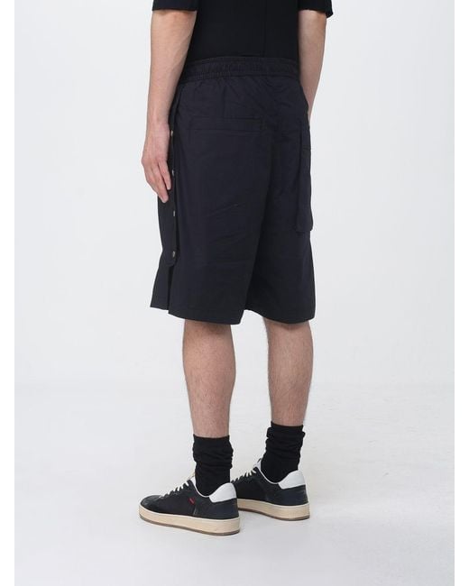 Thom Krom Black Stretch Cotton Drawstring Shorts for men