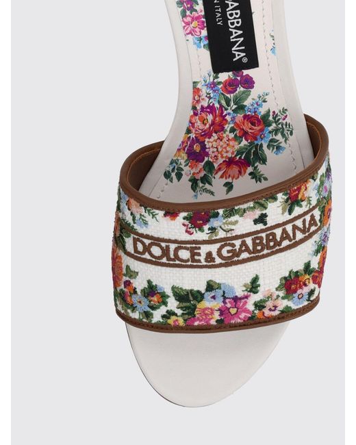Dolce & Gabbana Natural Dolce &Amp Gabbana Heeled Sandal