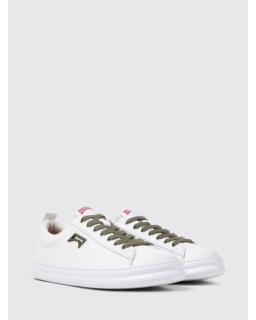 Camper White Runner Leather Sneakers for men