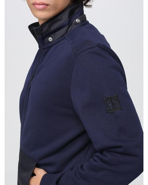 Sun 68 Blue Sweatshirt for men